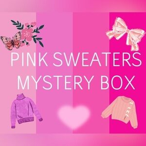 3 Pink ladies Sweaters